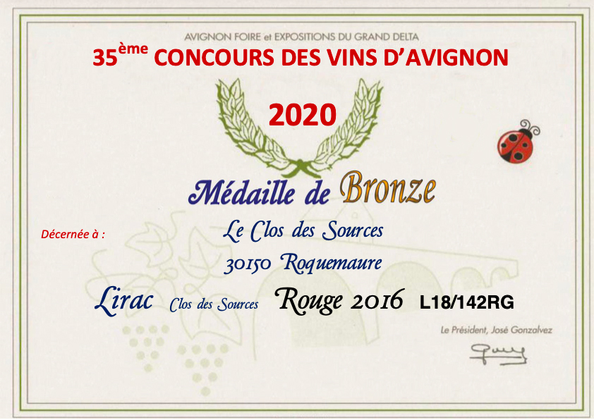 concours medaille bronze